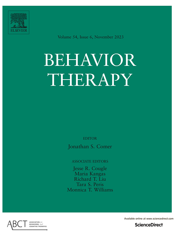 Go to journal home page - Behavior Therapy